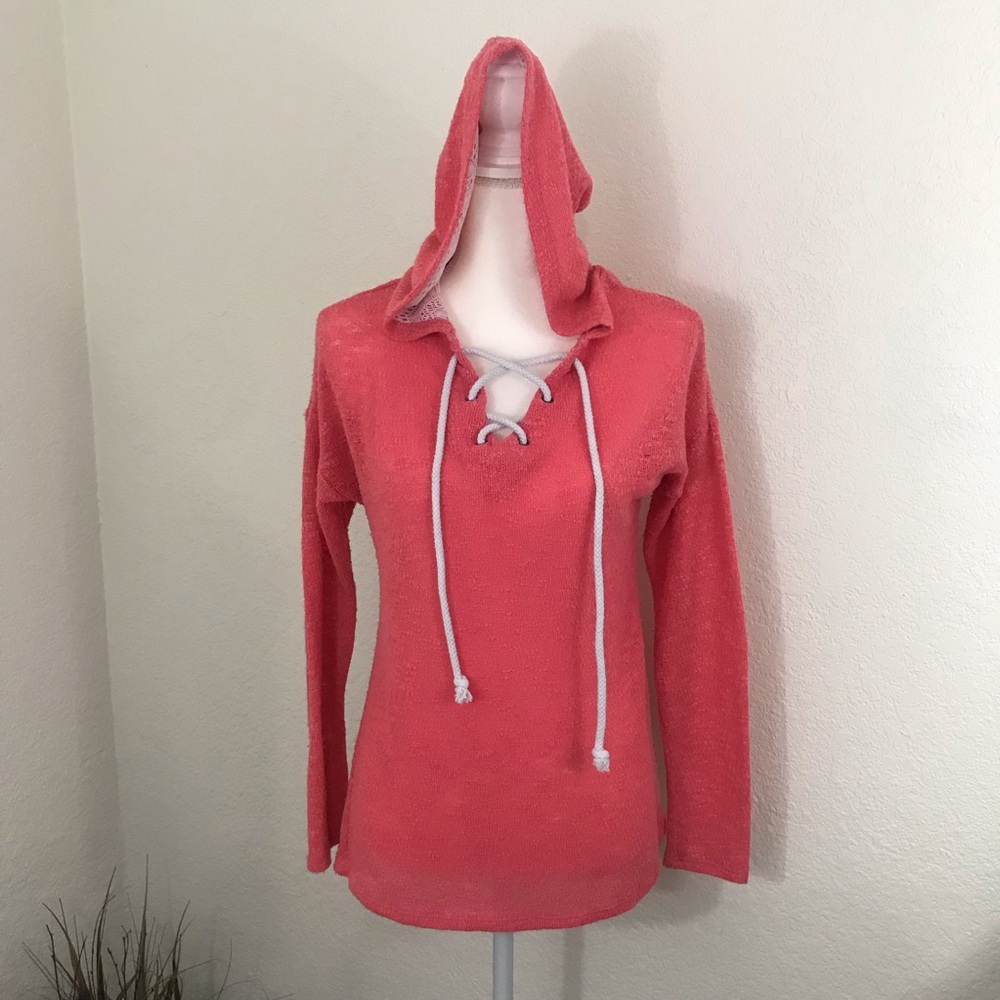 Self Esteem Coral Pullover Hoodie.    E